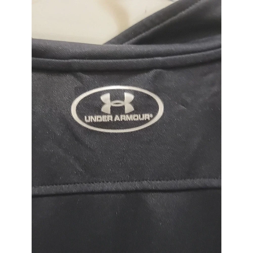 UNDER ARMOUR Jacket Logo All Season Full Zip Black Athletic YXL Youth Boys XL